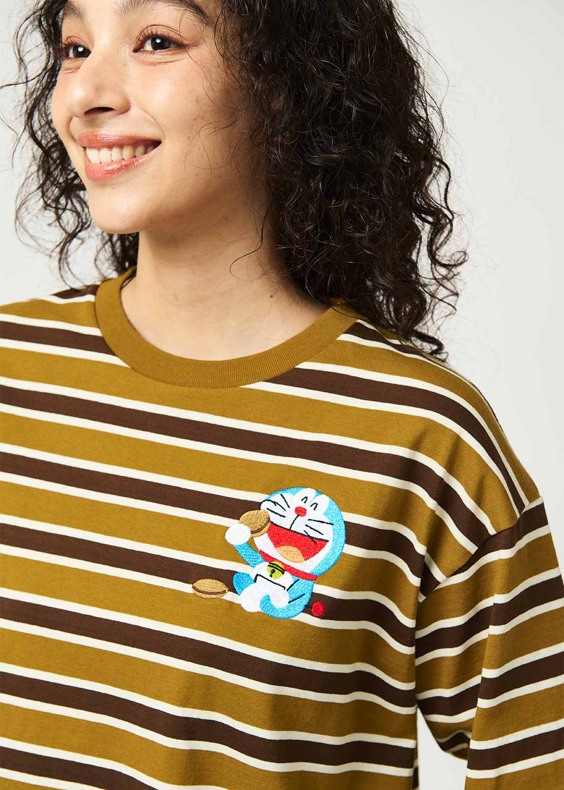 【约2周到货】graniph x doraemon 条纹短袖T恤 unisex