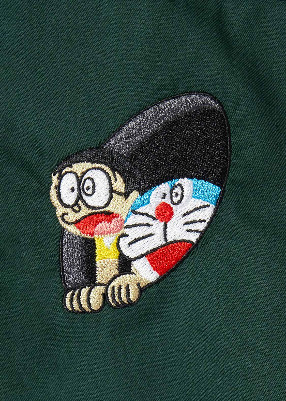 【约2周到货】graniph x doraemon 长袖拼色衬衫 unisex