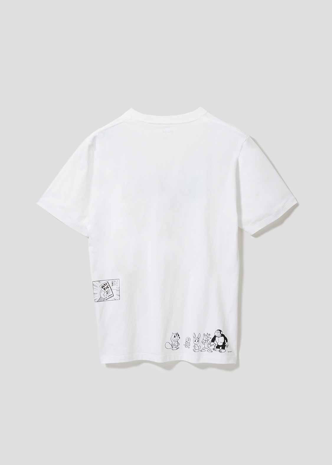 【约2周到货】graniph x doraemon 白色短袖T恤 （全家福） unisex