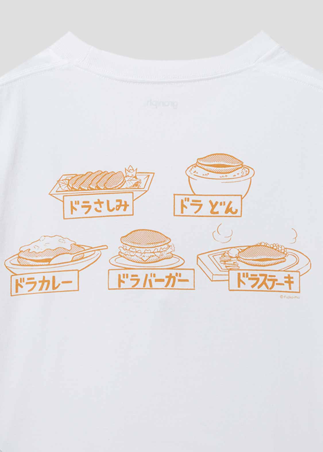 【约2周到货】graniph x doraemon 白色短袖T恤 （白色格子） unisex