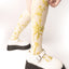 Yellow Leaf Knee Socks for Girls & Women | Fun and Stylish | Versatile and Comfortable Knee Socks | Gift Idea |